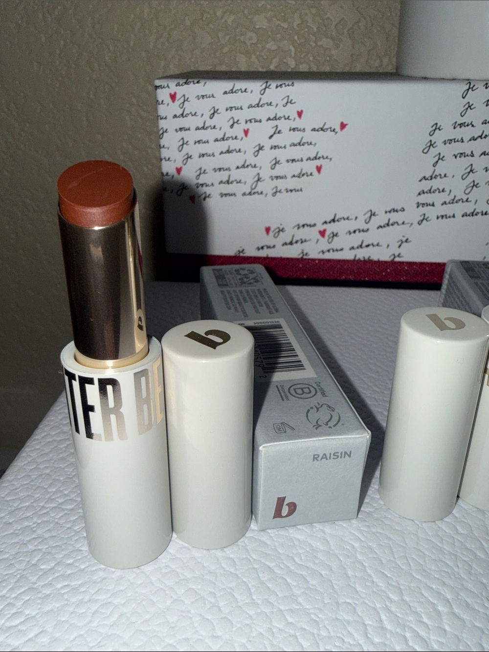 Beautycounter Sheer Genius Conditioning Lipstick Bundle Raisin Terra Petal - Picture 2 of 7